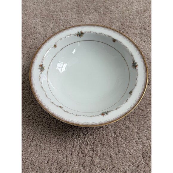 Vintage‎ Noritake Joanne Pattern 6466 Porcelain Serving Bowl With Gold Trim - Picture 1 of 6